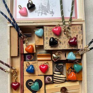 Roxanne Assoulin The Long Happy Cord Charm Necklace Brown/Sienna